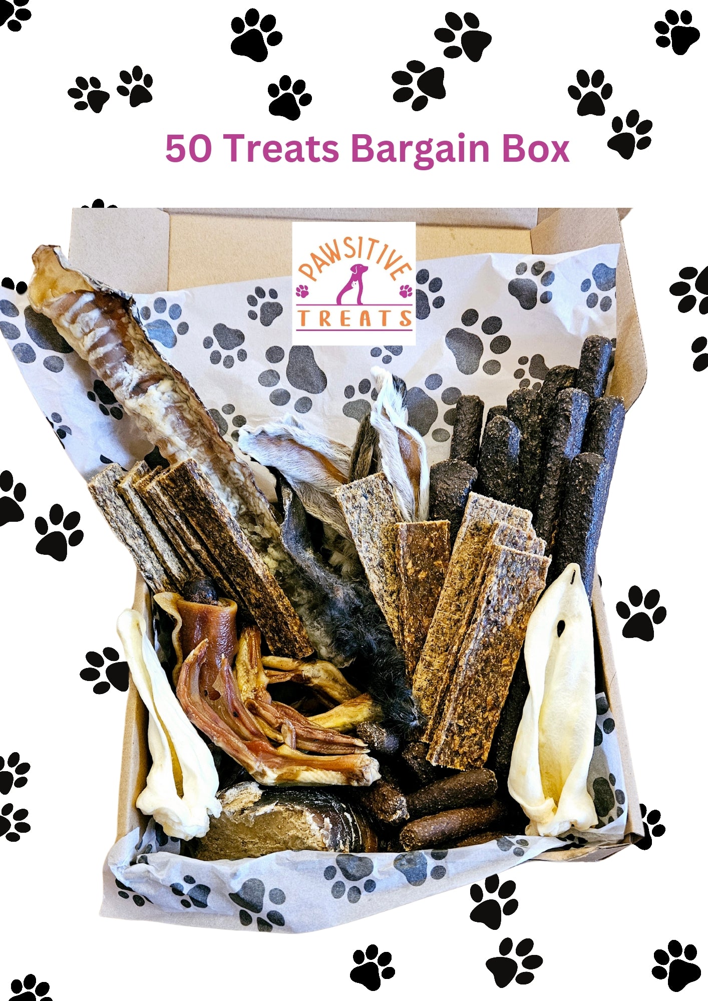Natural Dog Treats Bargain Bag - 50 Dog Treats