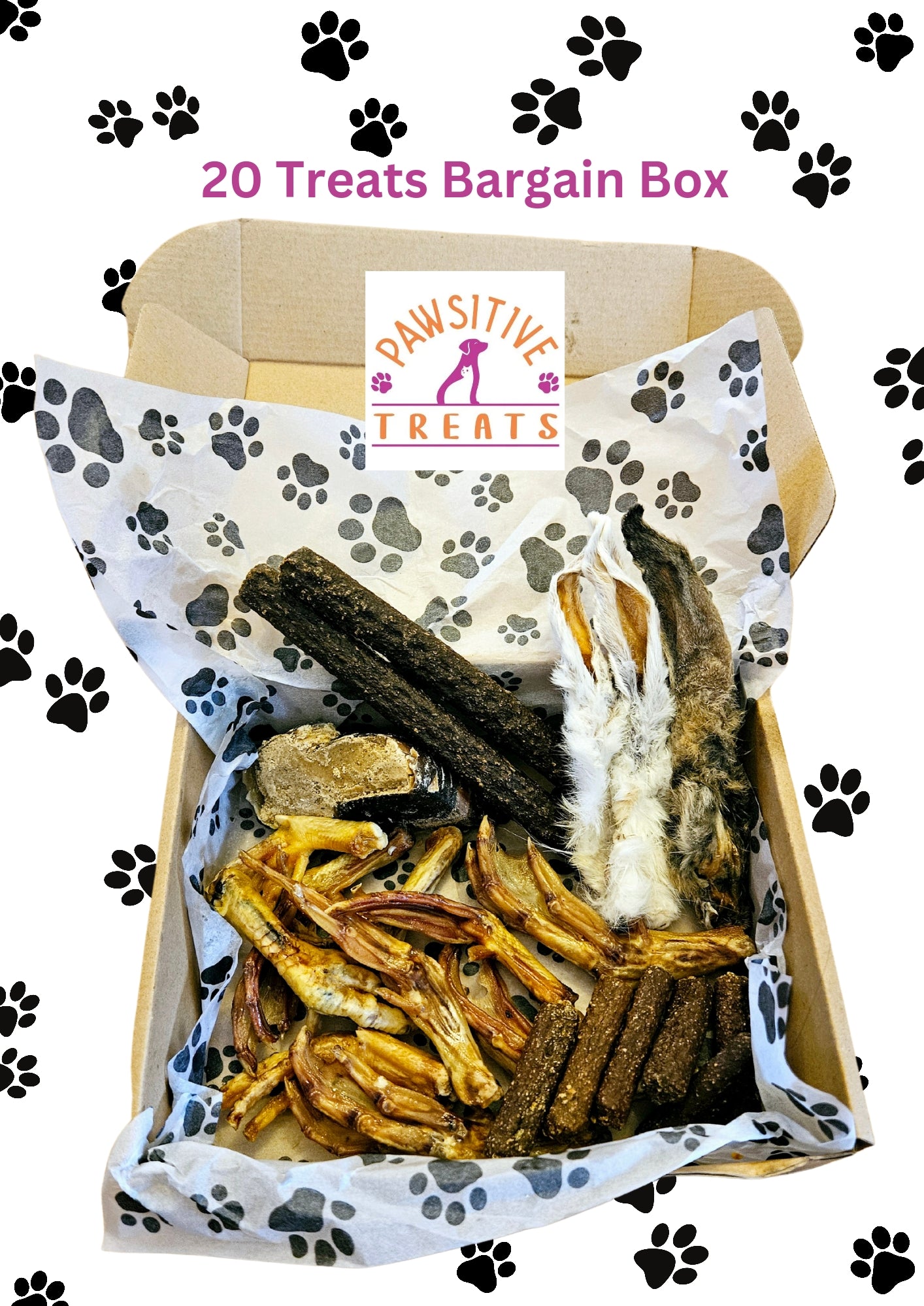 Natural Dog Treat bargain Bag- 20 Dog Treats